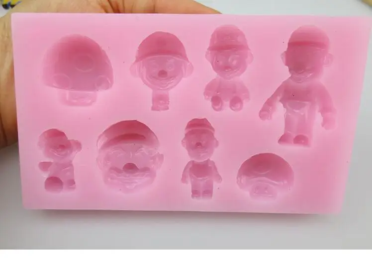 Марио шаг за грибами Новый DIY Форма для шоколада форма украшения тортов мастикой