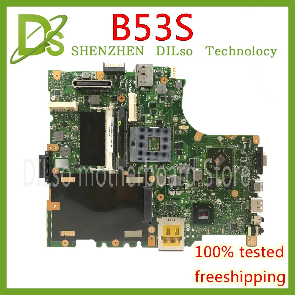 KEFU B53S Mainboard For ASUS B53 B53S B53F B53J Laptop Motherboard  Test work 100% original