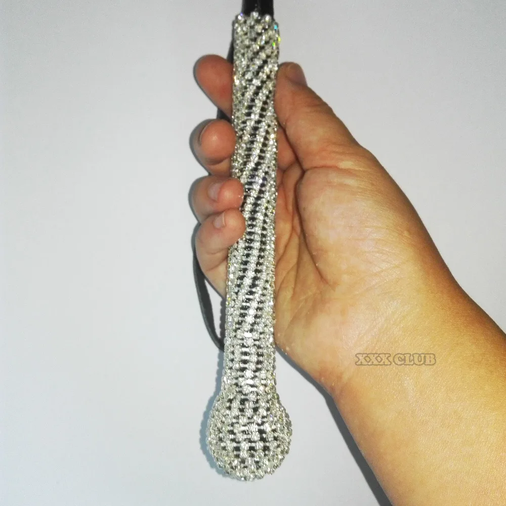 Тьерри 68 см Кристалл кожа Лошадь плетка для шлепков Связывание раба Фэнтези