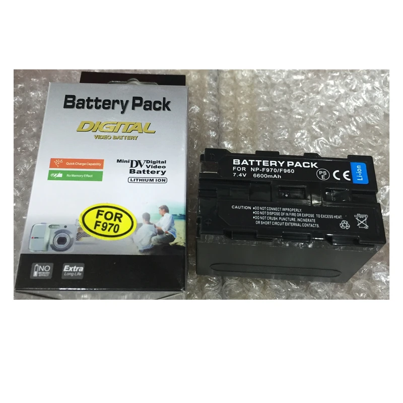 Фонарик для светодиодсветильник вспышки батареи NPF970 F960 литиевая батарея камеры