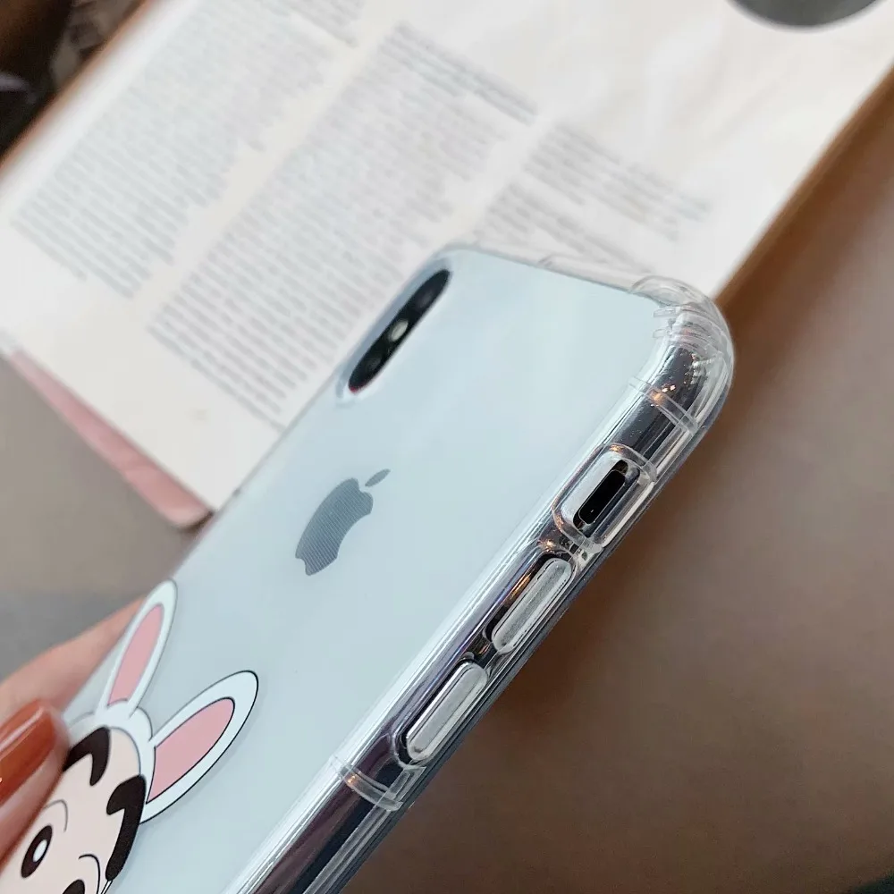 Милый мультяшный чехол для телефона Crayon Shin chan iPhone 11 Pro Max XR XS силиконовый мягкий 7 8 6