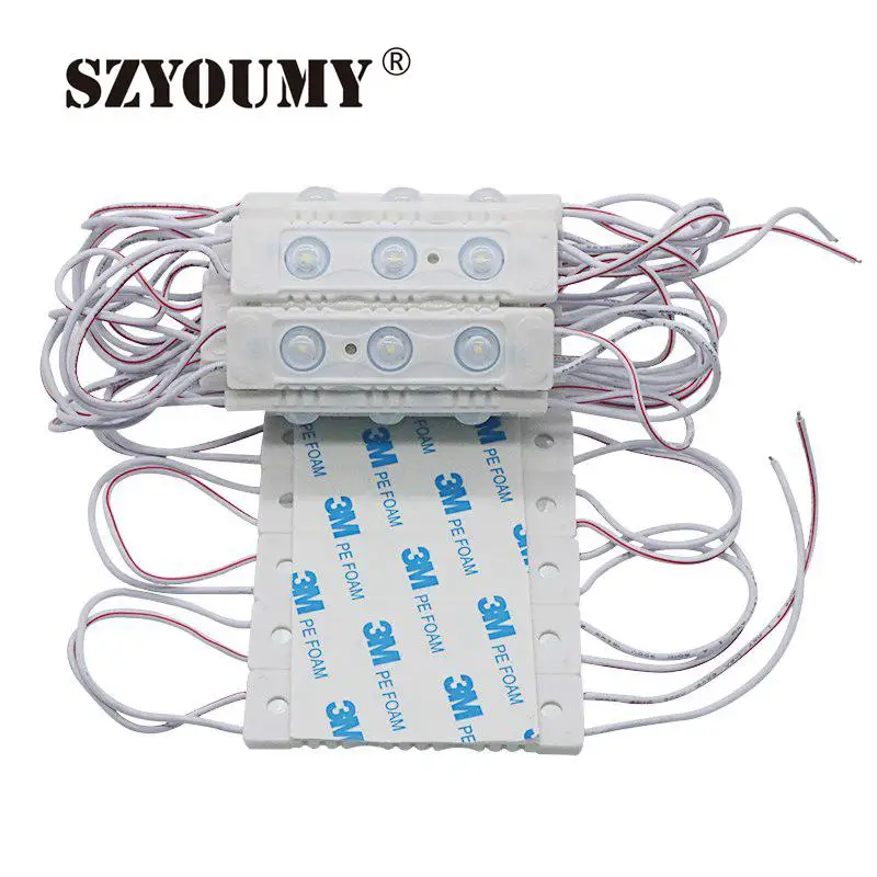 SZYOUMY впрыска светодиодный модуль 3030 Высокая яркость с объектив 110V 220V Led письмо