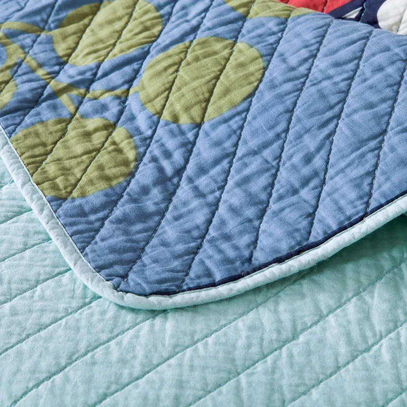 Качественные хлопковые одеяла 3 раннего цвета покрывала с рисунком для кровати