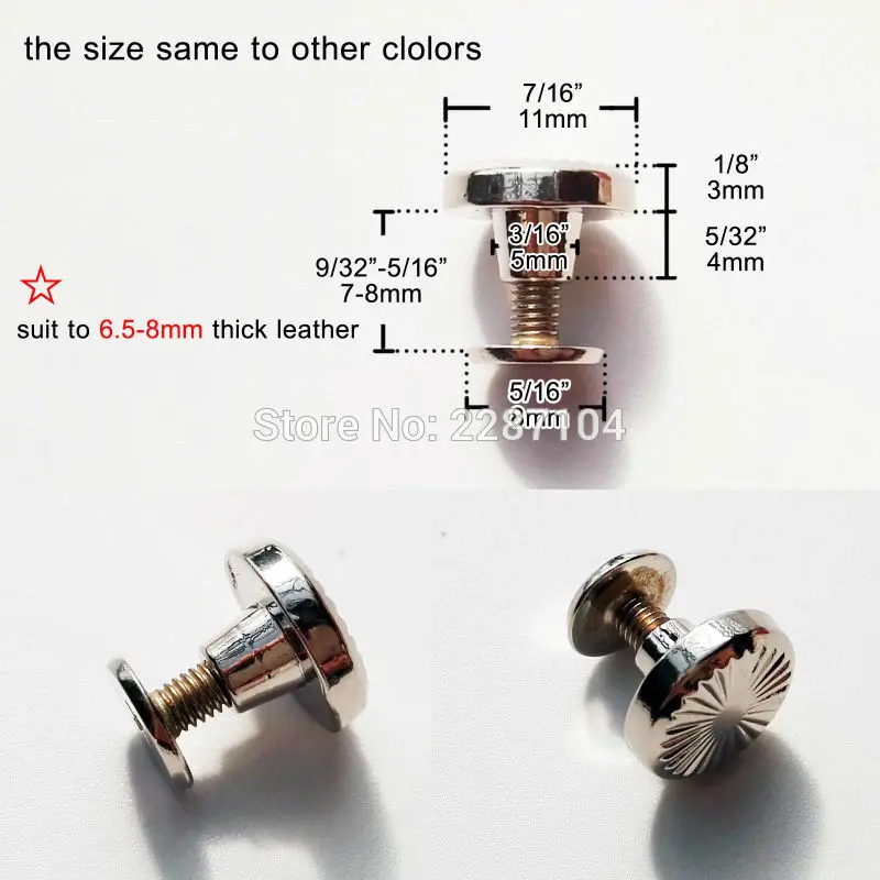 10 шт. круглая заклепка для кожевенного ремесла 7 8 мм|rivets riveter|rivet nailrivet screw |