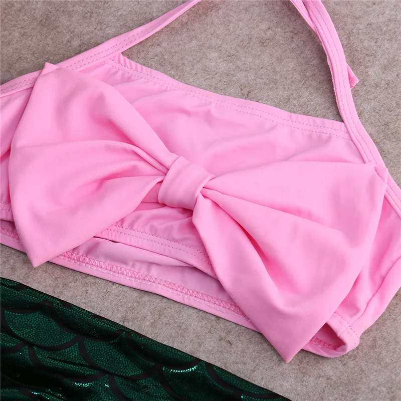 Детское бикини с юбкой-годе и высокой талией |