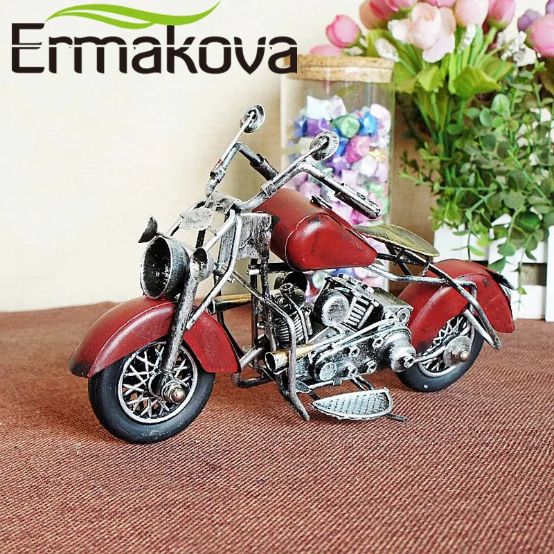 ERMAKOVA винтажная модель мотоцикла Ретро фигурка двигателя Железный мотоцикл