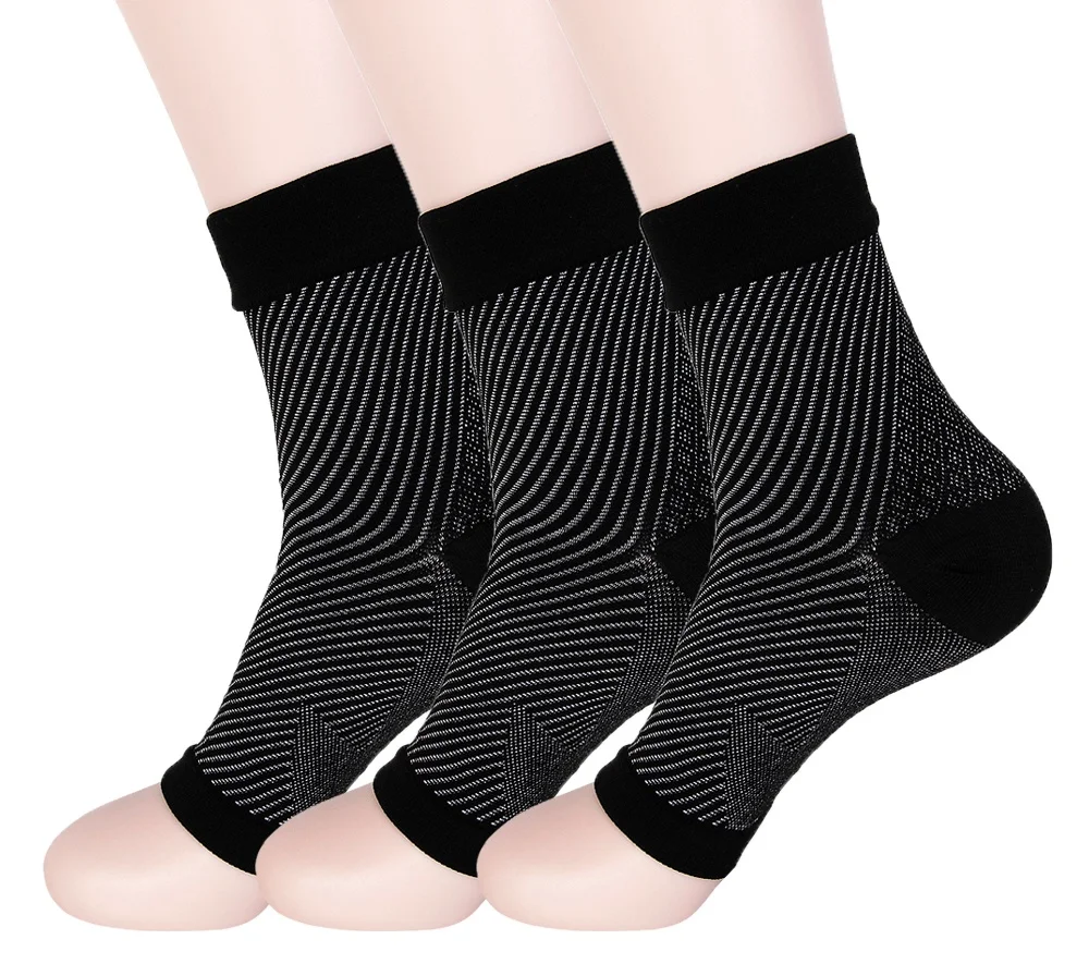 Дэвид Энджи унисекс для мужчин женщин Toeless подошвенный Fasciitis Компрессионные носки ад арки боли лодыжки Поддержка рукава, 1Y56180