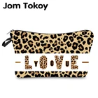 Водонепроницаемая косметичка Jom Tokoy с леопардовым принтом, косметичка-органайзер, Женская многофункциональная косметичка hzb971