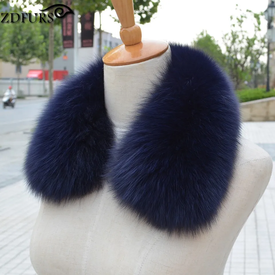 ZDFURS* Женская одежда Аксессуары для воротника модные меховые шарфы из натурального Лисьего меха воротник квадратный ZDC-163007