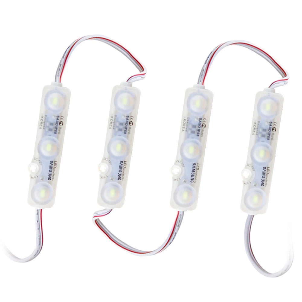50 шт./лот светодиодный модуль 12V SMD 5730 реклама знак света IP68 Водонепроницаемый Бар