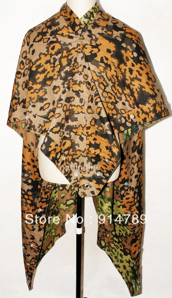 Немецкая двухсторонняя палатка OAKLEAF CAMO WW2 zelttire 31470|zeltbahn| |
