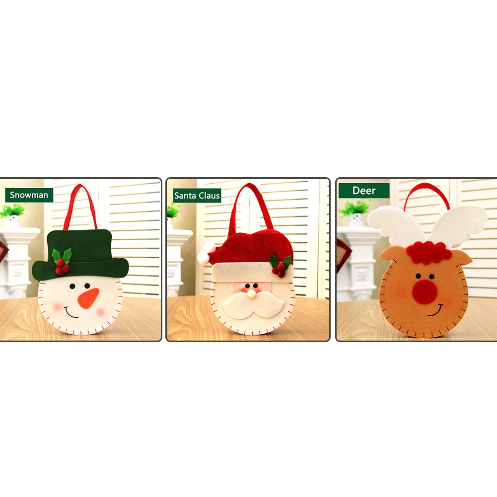 Новый Рождественский мешок мультфильм шаблон Рождественская конфетка сумка