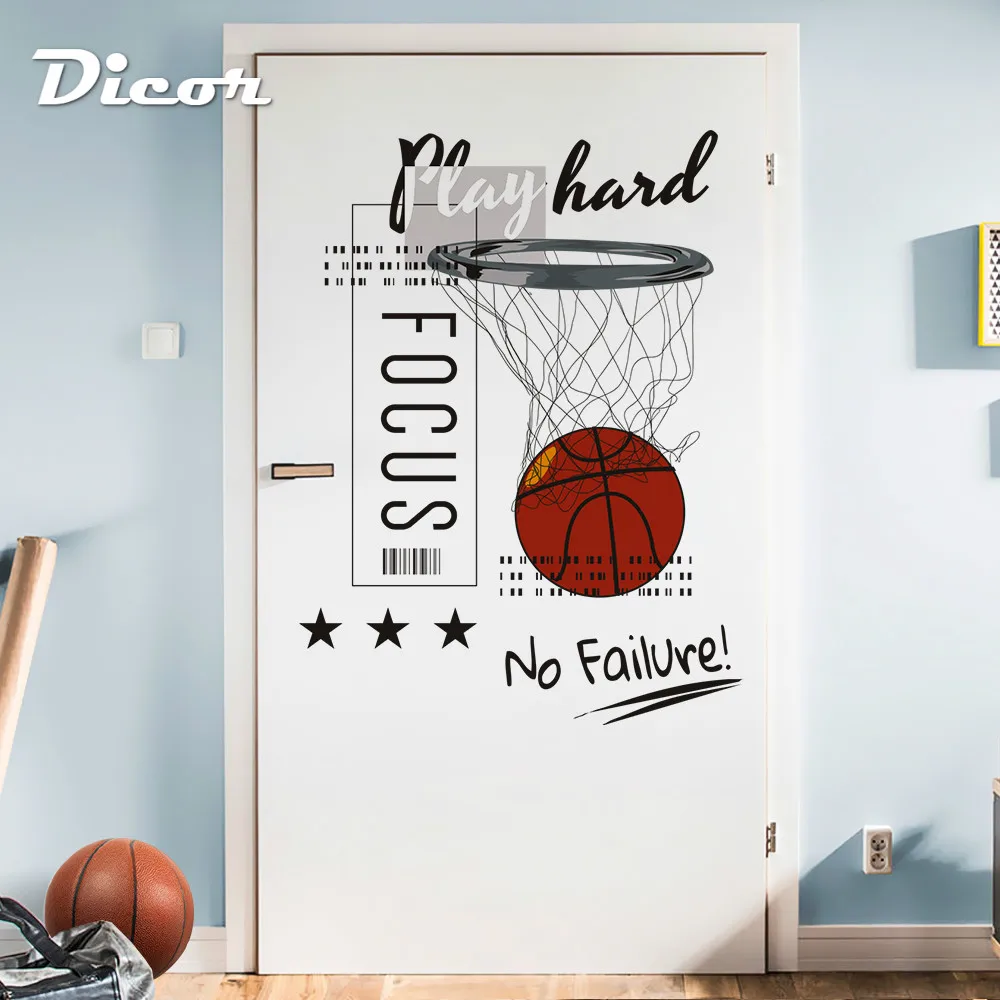 Наклейка на стену DICOR SLAM DUNK баскетбольная тема постер Фотофон не сбой для