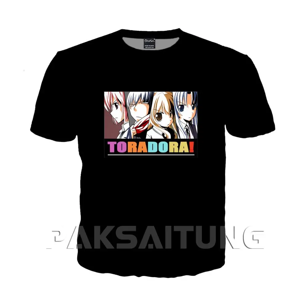 PAKSAITUNG аниме Toradora 3D принт футболка/толстовка/толстовки на молнии унисекс Harajuku