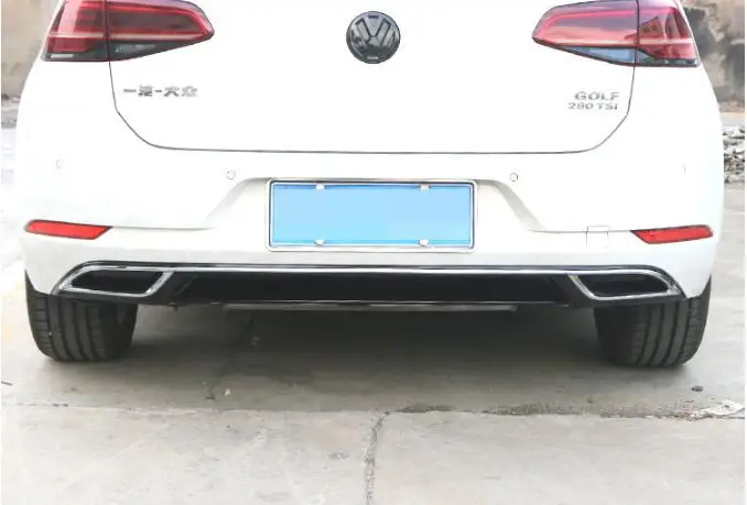 JIOYNG ABS краска черный Автомобильный задний бампер для губ, Автомобильный задний диффузор подходит для Volkswagen Golf 7
