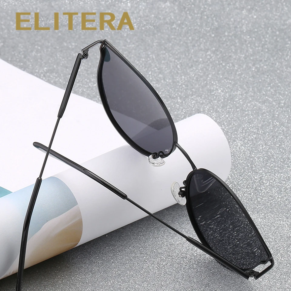 ELITERA новинка кошачий глаз солнцезащитные очки для женщин фирменный дизайн Ретро