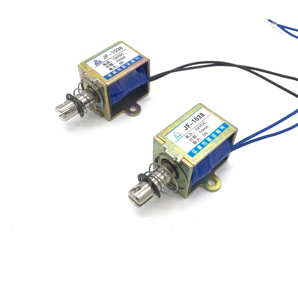 Pull Type JF 1038 DC 6V 12V 24V линейный соленоид Электромагнитная сила 5N 10 мм|travel| |