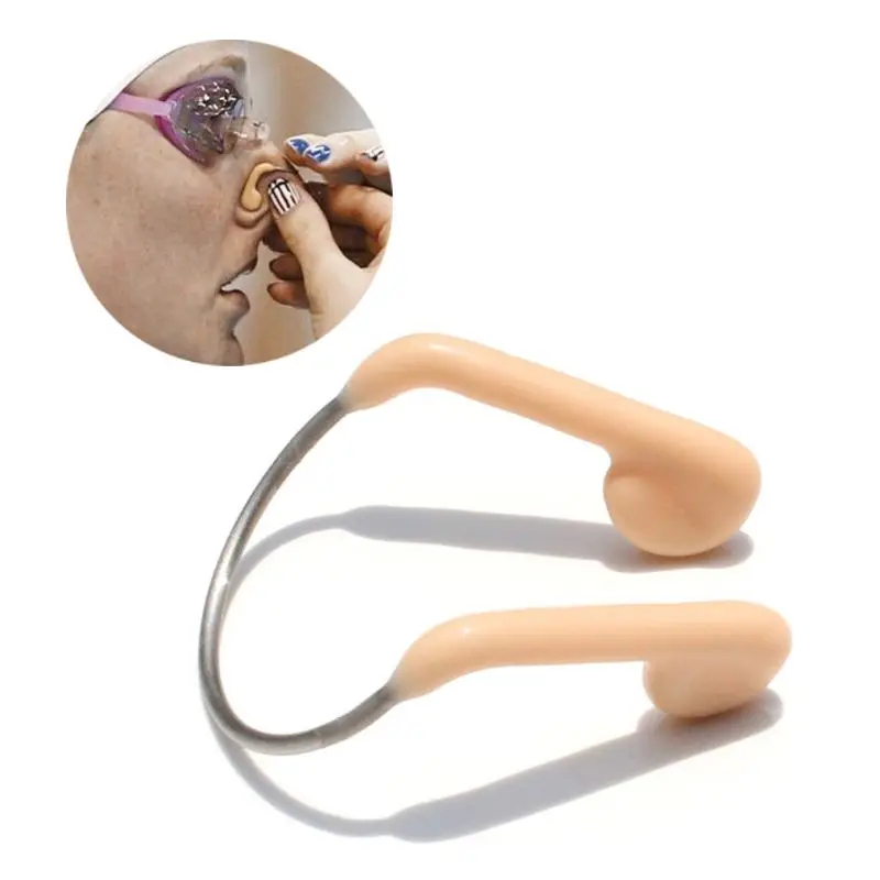 

Swimming Nose Clip Soft Silicone Pad Waterproof Surfing Nose Plug Protector Adjustable Comfortable Unisex Swim Accessories