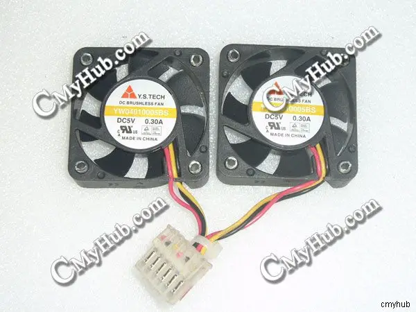 Подлинный для Y.S.TECH YW04010005BS DC5V 0.30A 4010 4 см 40 мм 40x40x10 6pin охлаждающий вентилятор |