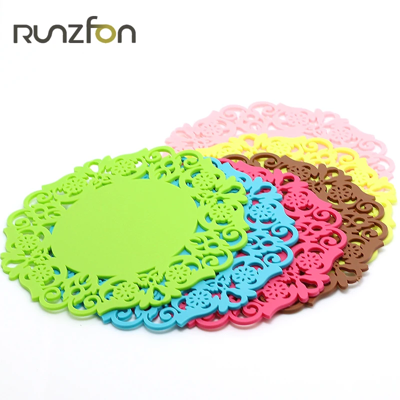 Small Silicone Insulation Coaster Mat Or Pad For Non Slip Resistant Cup (Random Color) 6 As Shown | Дом и сад