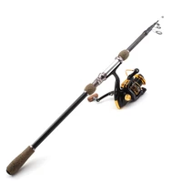 multifunction fishing tackle set 2 1m2 4m 2 7m carbon spinning telescopic fishing rod and spinning reels
