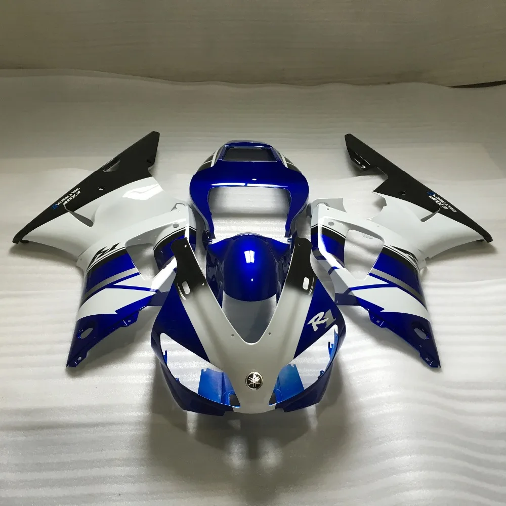 Набор обтекателей для мотоцикла YAMAHA YZFR1 98 99 YZF R1 1998 YZF1000 yzfr1 Cool White blue ABS набор + 7