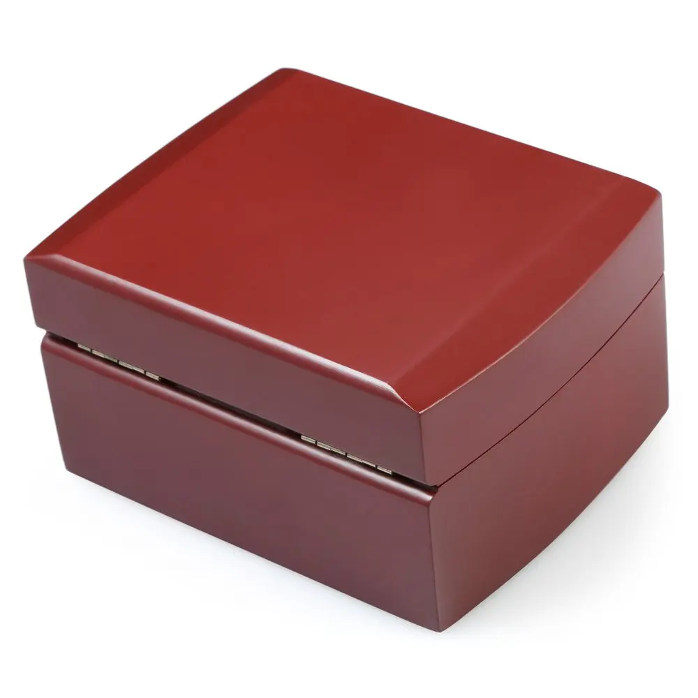 Горячие Продажи Элегантный Коричневый Деревянный Корпус Часов Раскладушка