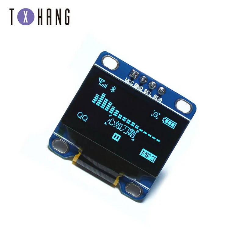 0 96/0 91 дюймовый IIC Серийный желтый синий oled дисплей модуль 128X64 I2C SSD1306 12864 плата с ЖК