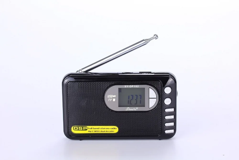 DP-182 Full Band MP3 Player DSP Radio Technology Digital Demodulating Stereo FM AM SW Portable Free Shipping | Электроника