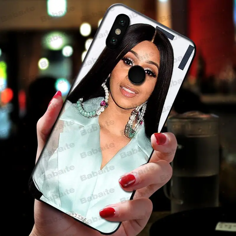 Babaite модный Nova Cardi B язык Тонкий силиконовый чехол для телефона xiaomi mi 8se 6 mi8lite note2 note3