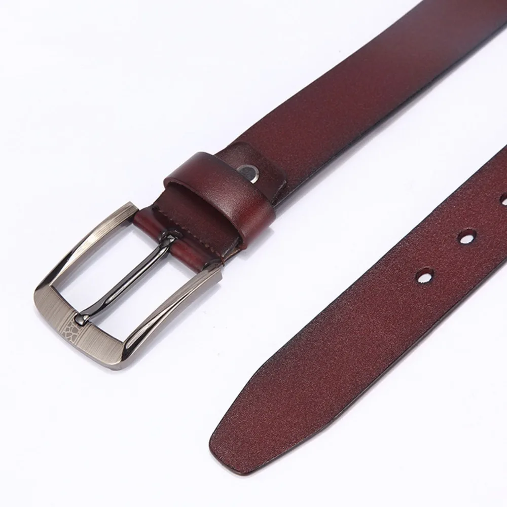 High Quality Men's Genuine Leather Belt Designer Belts Men Luxury Strap Male For Fashion Vintage Pin Buckle Jeans | Аксессуары для
