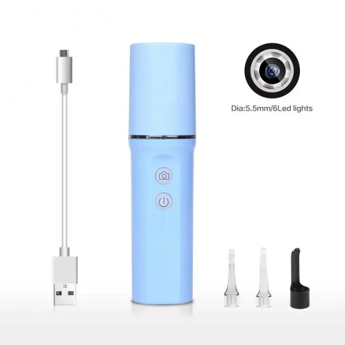 HD 720P Wifi Ушная ложка отоскоп интегрированный 5,5 мм беспроводные безопасные с медицинской точки зрения ушные палочки Камера Эндоскоп DC88