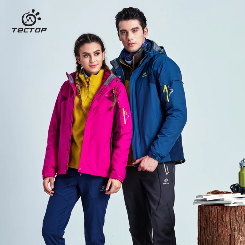 Tectop зимняя уличная Мужская и женская куртка Оболочка + подкладка из двух частей