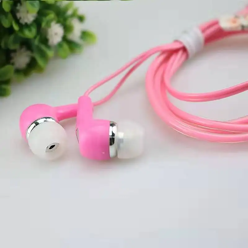 Wired headset 3.5mm In-ear Earbuds earphone with Mic 3 colors White plug For iphone xiaomi All audio devices Bass High sound | Электроника