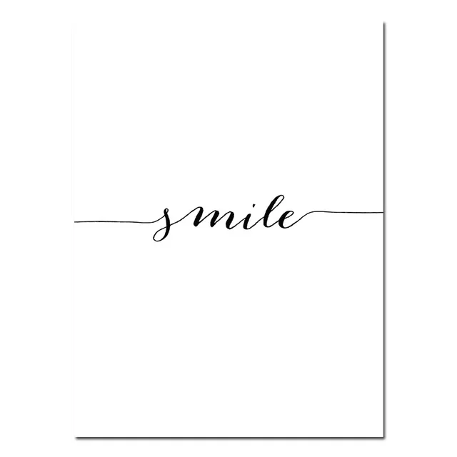 4 Home Decor Painting Love Smile Dream Sweet Quotes Art Canvas Poster and Prints Abstract Minimalist Wall Home Decoration Picture - Цвет: 4