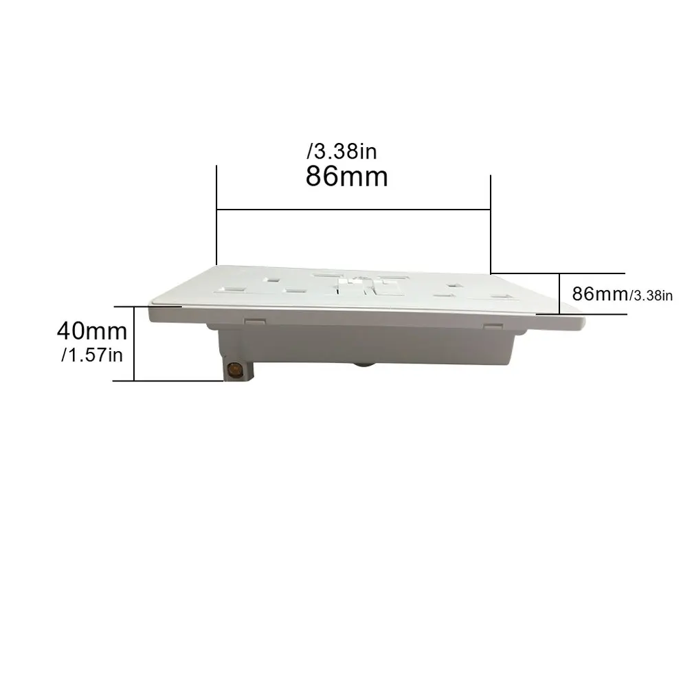 Из нержавеющей стали один британский Стандартный USB разъем с переключателем со