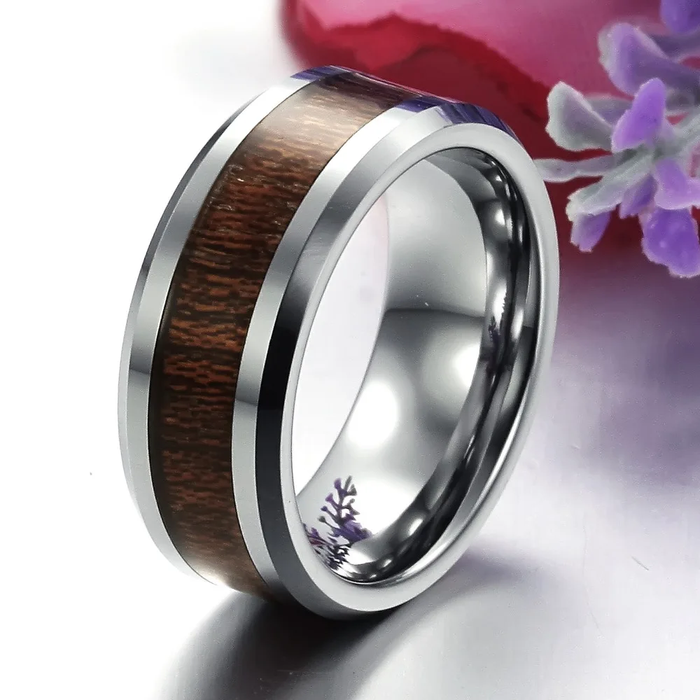 100% настоящий вольфрам твердосплавное кольцо мужское свадебное ретро стиль