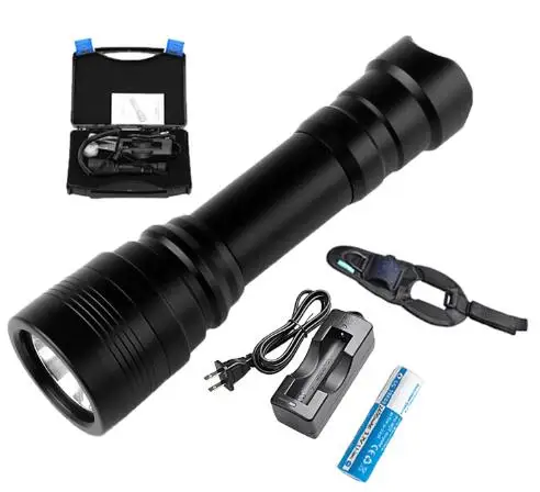 package 6 DIV11-01 светодиодный свет для дайвинга Cree XM-L2(U2) подводный фонарик светодиодный подводный фонарик погружение Дайвинг Свет scubalamp 18650 - Испускаемый цвет: package 6