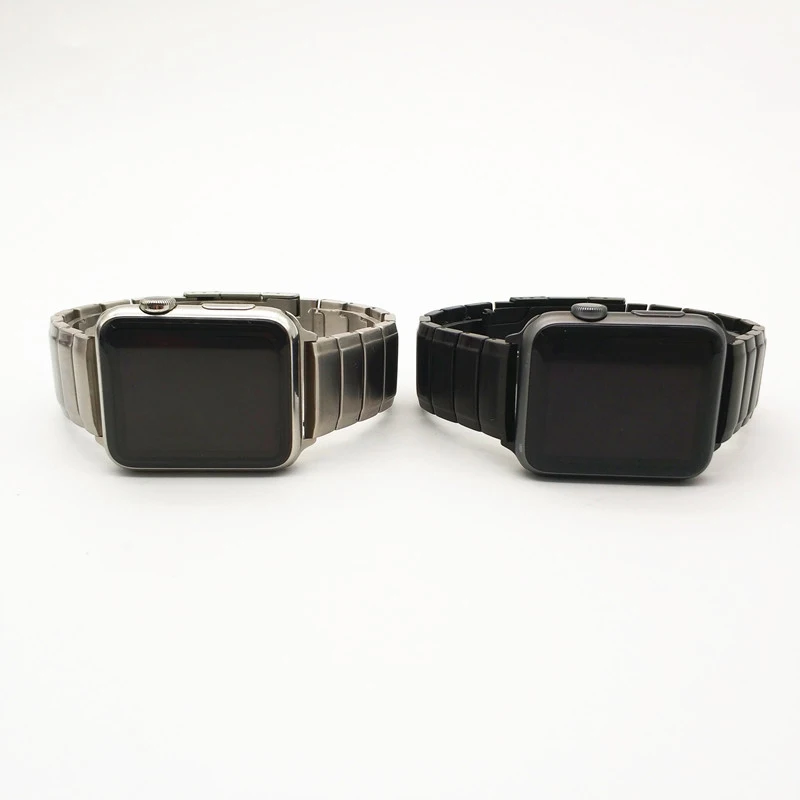 AKGLEADER новейший твердый Металлический Стальной ремешок для Apple Watch серии 4 3 2 1 iWatch Высокое качество полосы