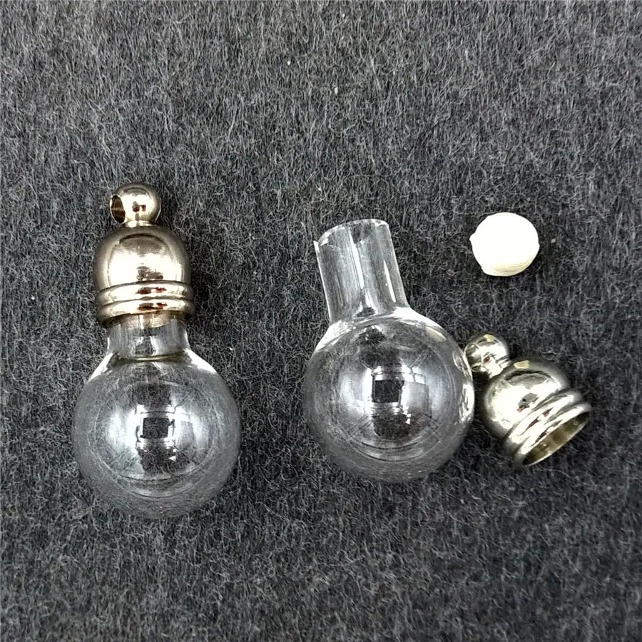 20 шт. стеклянные подвески в форме шара 22 х12 мм|glass vial pendant|vial pendantbottle charm |