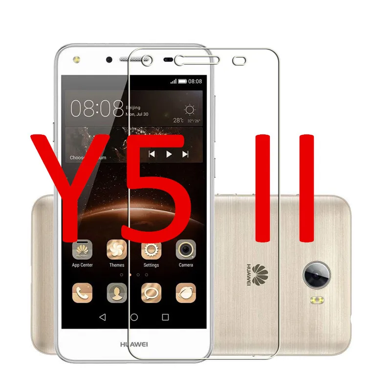 С уровнем твердости 9H закаленное Стекло для huawei Y3 Y5 ii Y6 ii компактный LYO-L01 Y6ii CAM-L21/L03/L23 Y6 Pro Y6 Экран защитная пленка - Цвет: Y5 ii