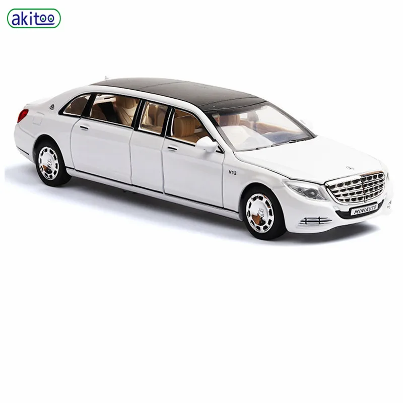 Модель автомобиля akitoo Maybach s650 из сплава 6 открытых дверей расширенная версия