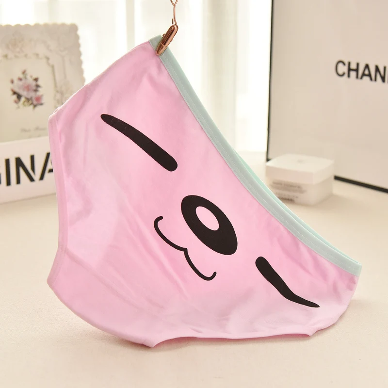 Трусики для девочек 4 шт./лот карамельных цветов нижнее белье Однотонные трусы