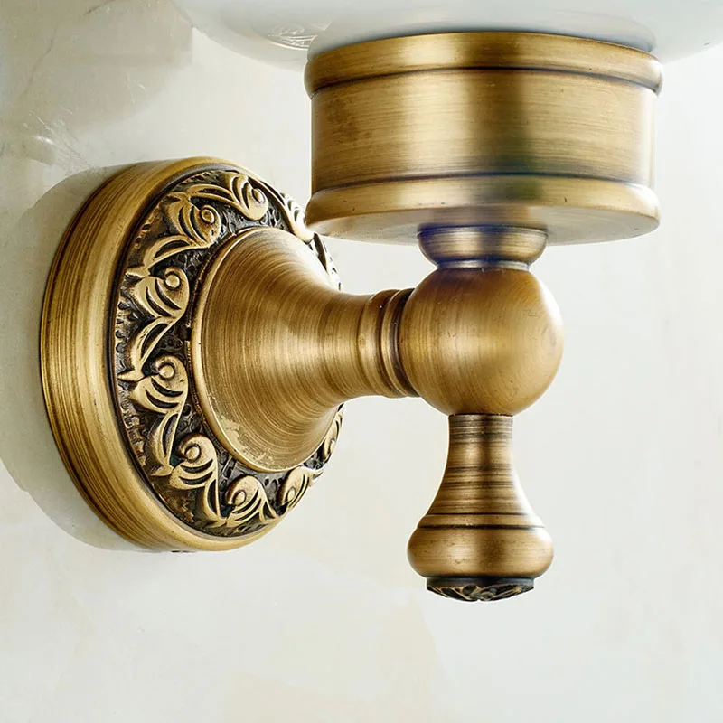 Soap Dishes Solid Brass Antique Bronze Finishing Square Ceramic Dish Holder Box Bathroom Accessories DG-8305F | Обустройство дома