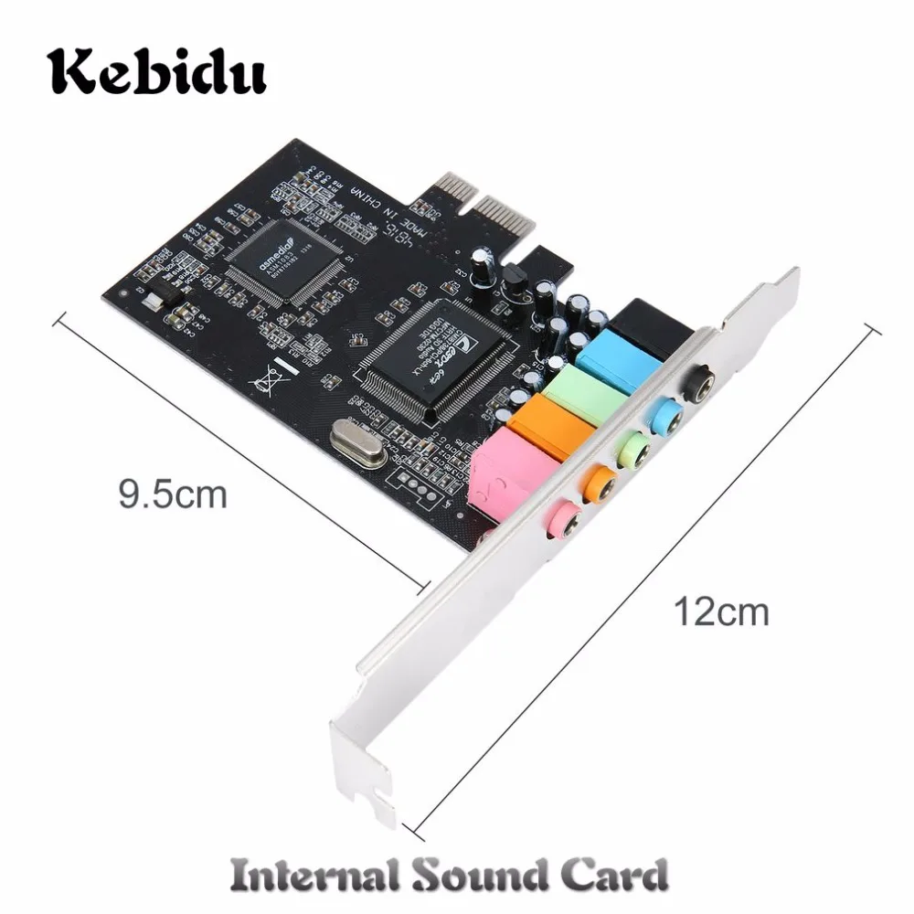 Kebidu 5.1CH CMI8738 PCI ExpressX1 E звуковая карта чипсет аудио цифровая высокого