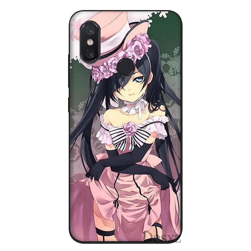 Чехол для телефона Xiaomi MiMAX3 6 8 9 10 SE A1 2 3 9T CC9 E Pro LiteSilicone Cover Anime Black Butler Kuroshitsuji|Бамперы| |