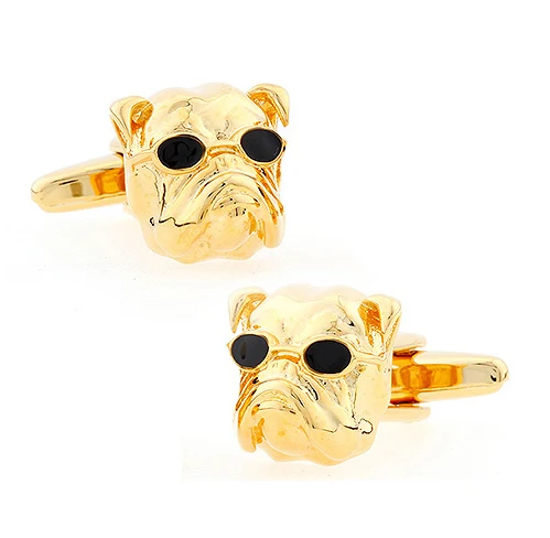 Мужские Запонки Bulldog из меди золотого цвета | Украшения и аксессуары