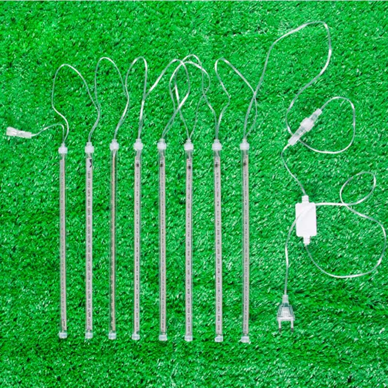 Горячая 8 трубок метеоритный эффект светящиеся палочки светодиодный свет струны