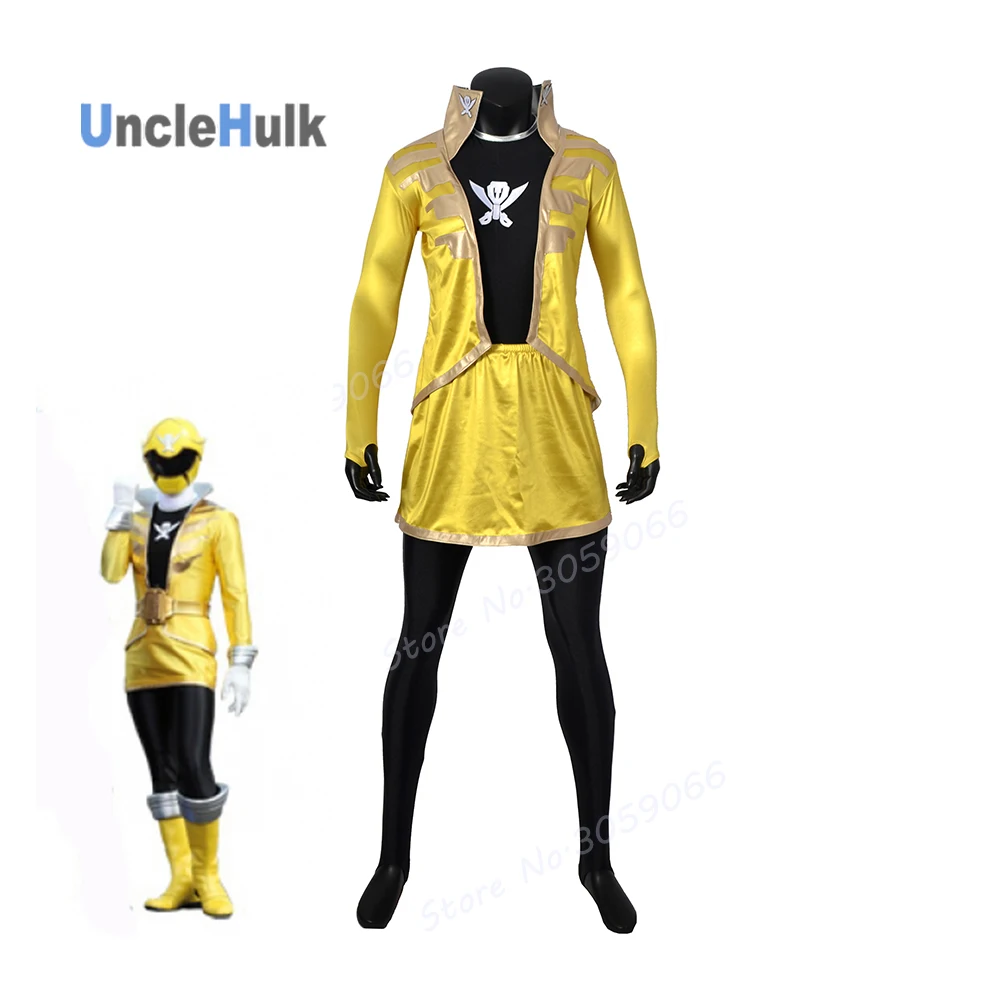 Kaizouku Sentai Gokaiger желтый солдат лайкра спандекс Zentai Костюм | UncleHulk