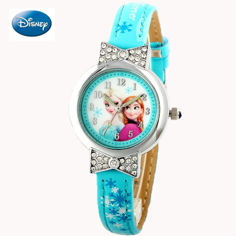 Детские часы Disney с мультяшным рисунком кварцевые для девочек модные от лучшего